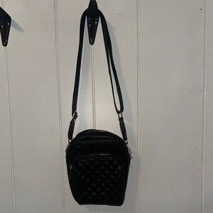 Black Quilted Crossbody Bag